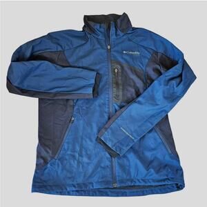 Columbia Mens Titanium Interchange Jacket Omni-Shield Coat Outdoor Hiking Blue L